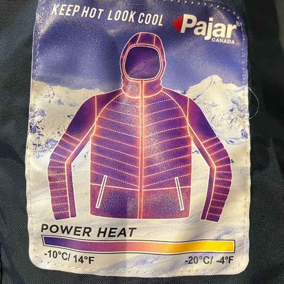 Men’s Pajar Down Filled Bomber Jacket/Coat in size Small/Navy Blue - Picture 7 of 9